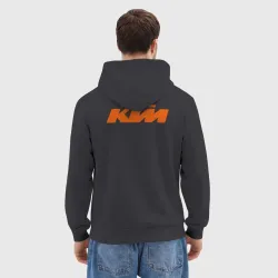 Мужская толстовка без начеса хлопок KTM ready to race +спина - фото 4