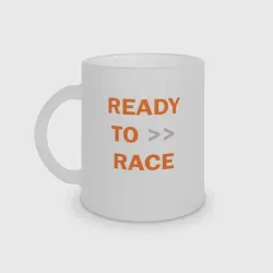 Кружка матовая стеклянная KTM ready to race +спина