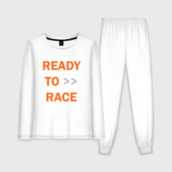 Женская пижама с лонгсливом хлопок KTM ready to race +спина