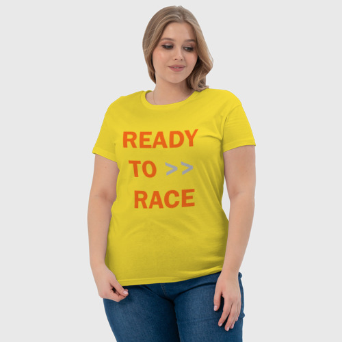 Женская футболка хлопок с принтом KTM | READY TO RACE (+спина) (Z), фото #4