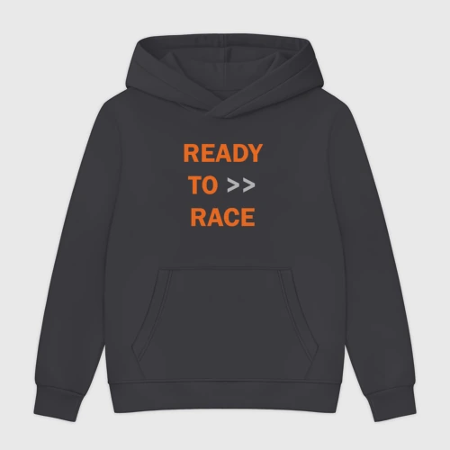 Мужская толстовка без начеса хлопок KTM ready to race +спина