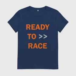 Женская футболка хлопок KTM ready to race +спина
