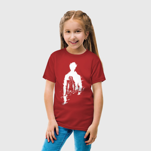 Детская футболка хлопок с принтом СОН ДЖИН ВУ / SOLO LEVELING, вид сбоку #3
