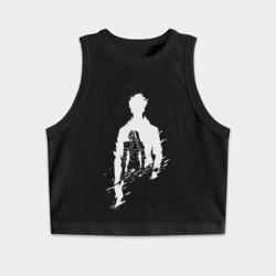 Женская укороченная майка-топ хлопок Сон Джин Ву solo leveling