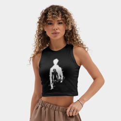 Женская укороченная майка-топ хлопок Сон Джин Ву solo leveling - фото 2