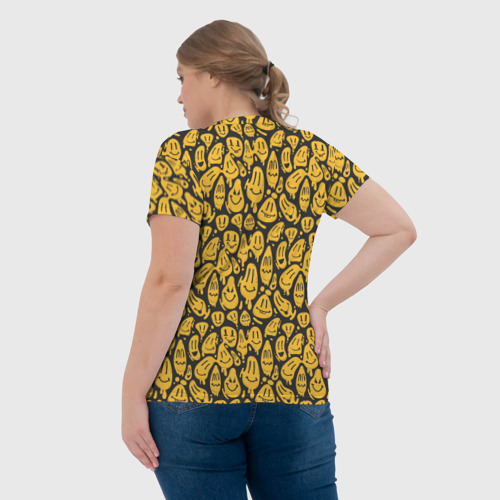 Женская футболка 3D с принтом WTF, вид сзади #2