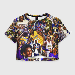 Женская футболка Crop-top 3D Коби Брайант Kobe Bryant