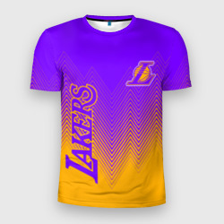 Мужская футболка 3D Slim Los Angeles Lakers Лейкерс