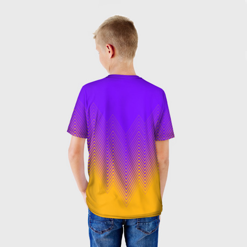 Детская футболка 3D Los Angeles Lakers Лейкерс, цвет 3D печать - фото 4