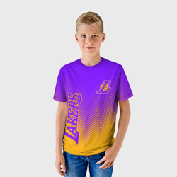 Детская футболка 3D Los Angeles Lakers Лейкерс - фото 2
