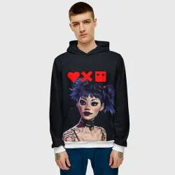 Мужская толстовка 3D Love, Death and Robots - Lora - фото 2