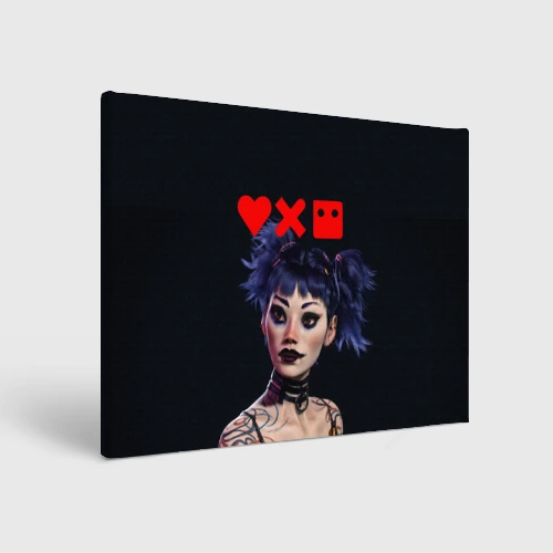 Холст прямоугольный Love, Death and Robots - Lora