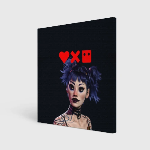 Холст квадратный Love, Death and Robots - Lora