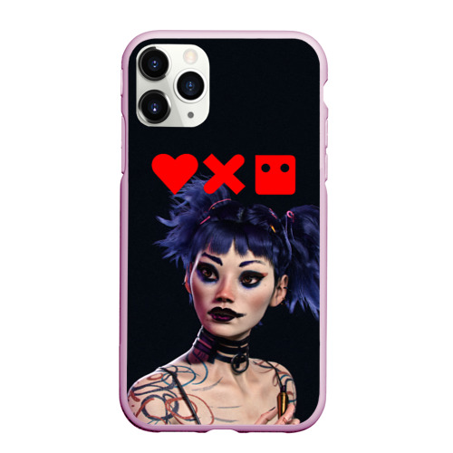 Чехол для iPhone 11 Pro Max матовый Love, Death and Robots - Lora, цвет розовый