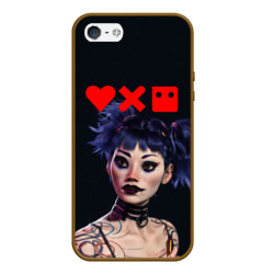 Чехол для iPhone 5/5S матовый Love, Death and Robots - Lora