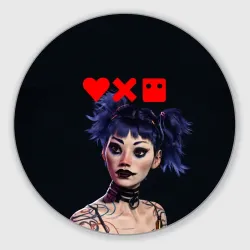 Круглый коврик для мышки Love, Death and Robots - Lora
