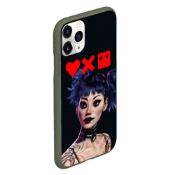 Чехол для iPhone 11 Pro матовый Love, Death and Robots - Lora - фото 2