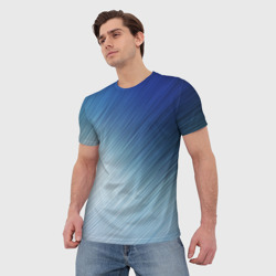 Мужская футболка 3D Текстура. Оттенки льда - фото 2