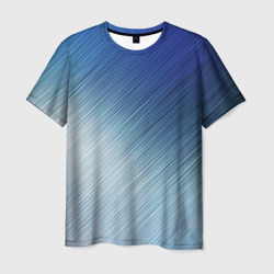 Мужская футболка 3D Текстура. Оттенки льда