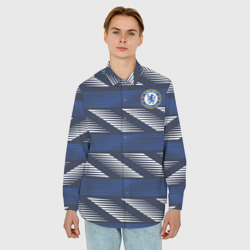 Мужская рубашка oversize 3D FC Chelsea Breathe Training Top 2021-22 - фото 2