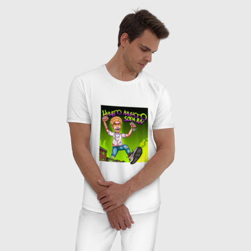 Мужская пижама хлопок с принтом НИЧЕГО ЛИЧНОГО | СОДА ЛАВ МЕРЧ, фото на моделе #1