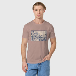 Мужская футболка хлопок Японская лягушка Укиё-э - фото 2