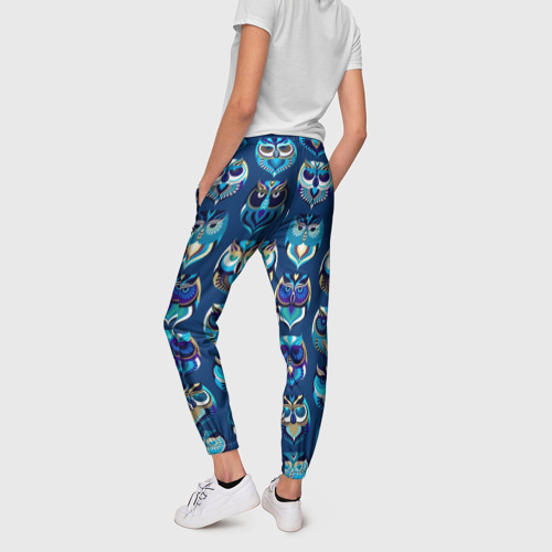 Женские брюки 3D Совы, цвет 3D печать - фото 4