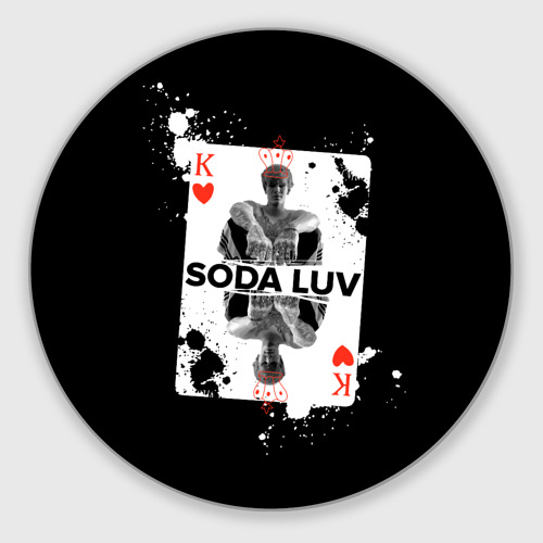 Круглый коврик для мышки Репер - soda Luv