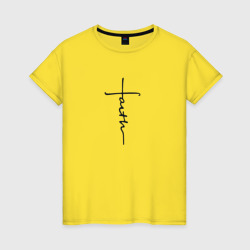 Женская футболка хлопок Вера faith