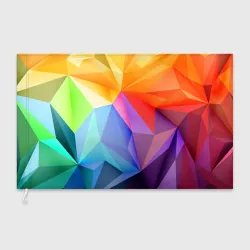 Флаг 3D Радужная геометрия
