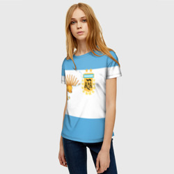 Женская футболка 3D Сборная Аргентины - фото 2