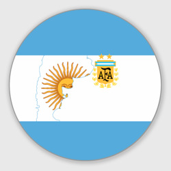 Круглый коврик для мышки Сборная Аргентины