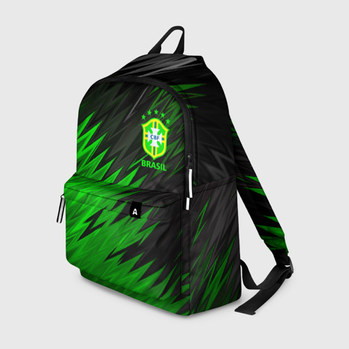 Рюкзак с принтом Сборная Бразилии, вид спереди №1