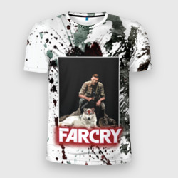 Мужская футболка 3D Slim Farcry wolf