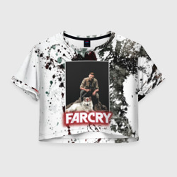 Женская футболка Crop-top 3D Farcry wolf