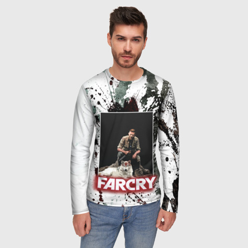 Мужской лонгслив 3D Farcry wolf, цвет 3D печать - фото 3