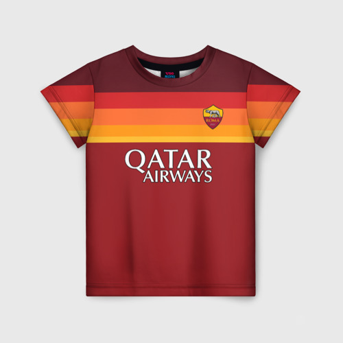 Детская футболка с принтом Мхитарян футболка Рома, вид спереди №1