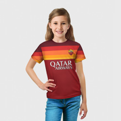 Футболка с принтом Мхитарян футболка Рома для ребенка, вид на модели спереди №3. Цвет основы: белый