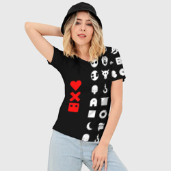 Женская футболка 3D Slim Любовь, смерть и роботы - фото 2