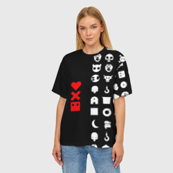 Женская футболка oversize 3D Любовь, смерть и роботы - фото 2