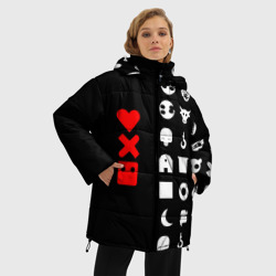 Женская зимняя куртка Oversize Любовь, смерть и роботы - фото 2