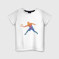 Tennis player - man – Детская футболка хлопок с принтом купить со скидкой в -20%