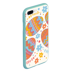 Чехол для iPhone 7Plus/8 Plus матовый Пасхальные Яйца (Цветы) - фото 2