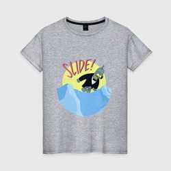 Slide Bender – Женская футболка хлопок с принтом купить со скидкой в -20%