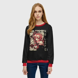 Женский свитшот 3D Нет игры нет жизни Широ - фото 2