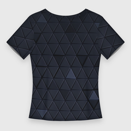 Женская футболка 3D Slim Mercedes Benz 3D Geometry 3Д, цвет 3D печать - фото 2