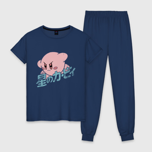 Женская пижама хлопок Kirby, цвет темно-синий