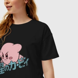 Женская футболка хлопок Oversize Kirby - фото 2