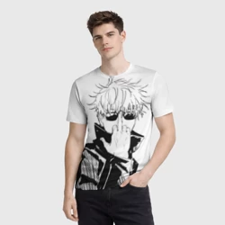 Мужская футболка 3D Магическая битва Годжо - фото 2