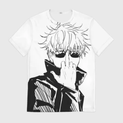 Мужская футболка 3D Магическая битва Годжо